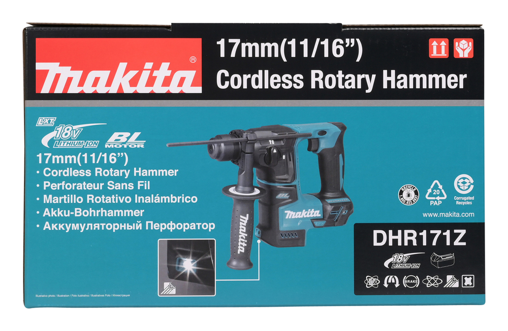 Bohrhammer DHR171Z 18V,13mm, ohne Akku und Ladegerät