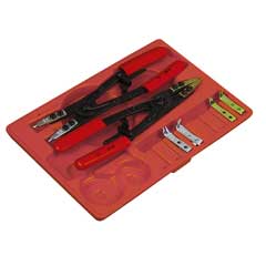 Kombi-Seegerzangen-Set 78-159mm in Box innen und außen,gerade und gebogen