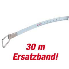 Ersatzband weiß 30m zu Art.Nr.0178-039 einbrennlackiert,durchgehende mm-Teilung