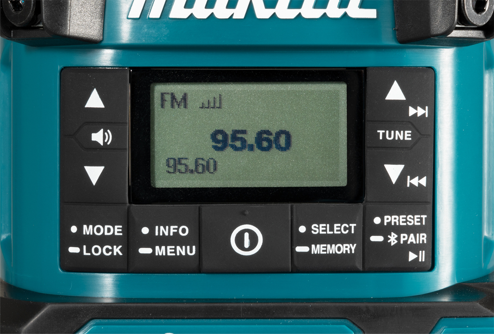 Akku-Radio-Laterne MAKITA MR009G 40V 300/200/95 Lumen,360°,ohne Akku u.Lade.