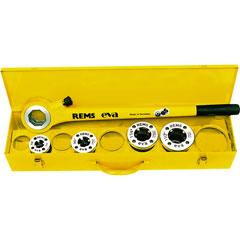 Rems-Eva Kluppe R 1/2 - 1 1/4",in Stahlblechkassette,mit Ratschenhebel