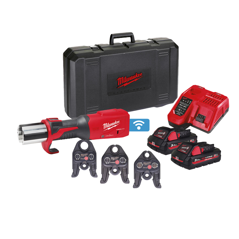 Akku-Presswerkzeug MILWAUKEE 18V M18ONEBLHPT-302CTH-SET ONE KEY bürstenl.