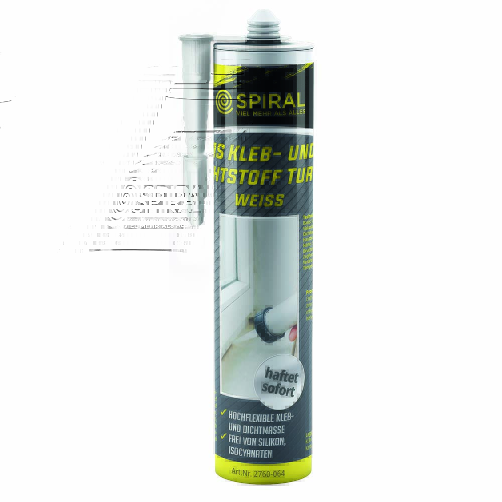 MS-TURBO Dicht-und Klebstoff, Polymer,elastisch,hohe Anfangshaftung, Farbe: weiss, Behälterinhalt: 290 ml