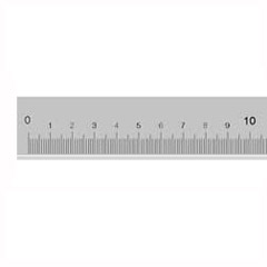 Inox-Maßstab 1000mm,DIN 866/1 geprüft mit Prüfprotokoll gemäß ISO 9000