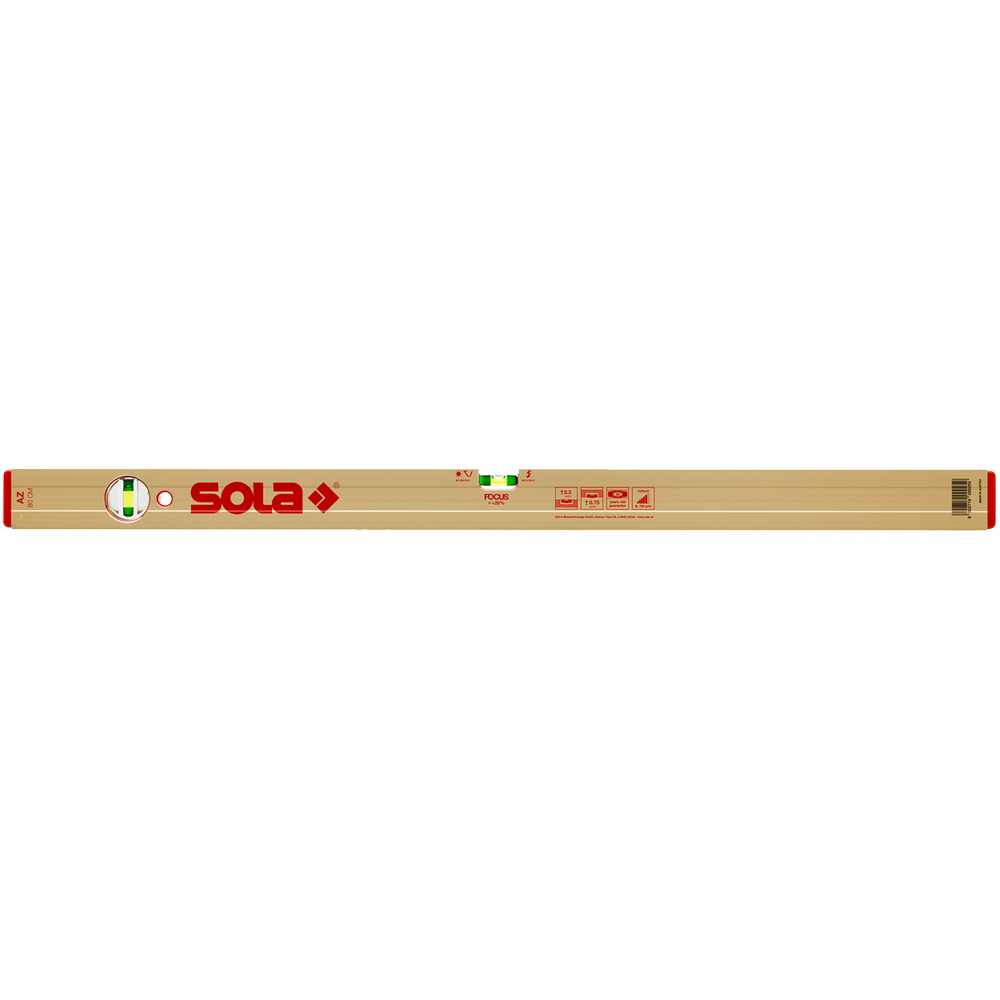 Wasserwaage ALU-SUPER, 2 Libellen, eloxiert,Alu-Profilrohr, Länge: 400mm