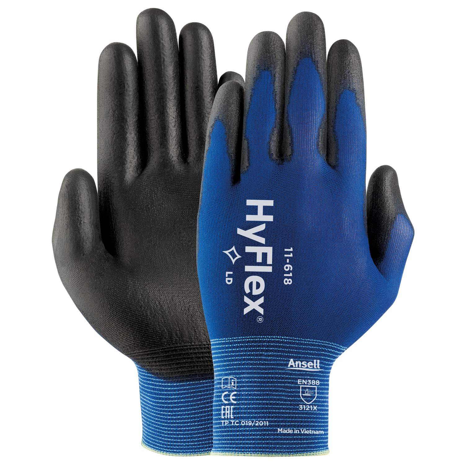 Handschuh HYFLEX LIGHT 11-618, Größe: 11