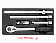 Mulde leer f. 1/2" Ratschwerkzeuge 157,5x310mm Kunststoff