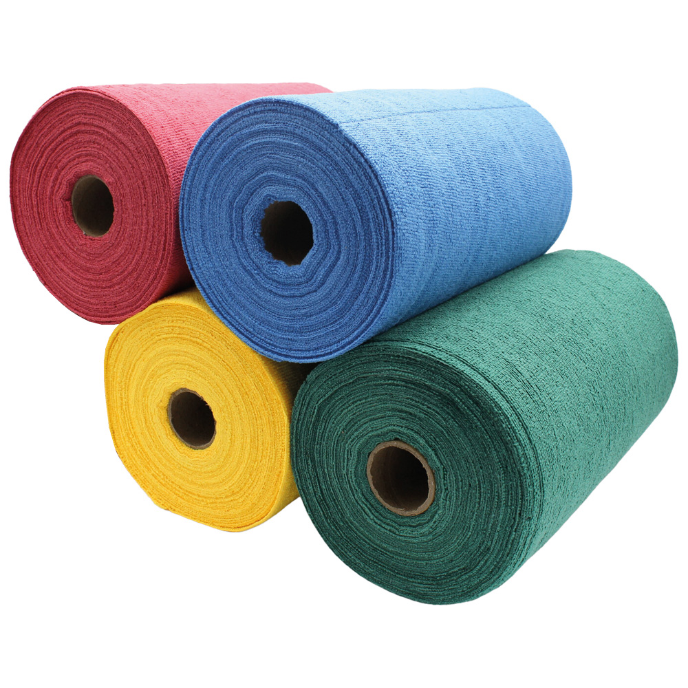 SPIRAL MikroWisch "4 FARBEN-SET" 4 x 75 ROT/GELB/GRÜN/BLAU Rollen 75 Blatt/Rolle