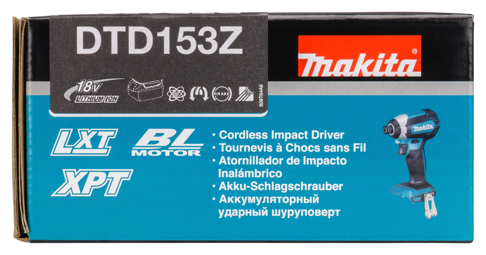 Akku-Schlagschrauber DTD153Z,18V 1/4" 6Kant,170Nm,ohne Akku,Ladegerät,Koffer