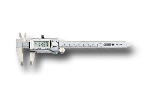 Digital-Messschieber mm+Zoll in Hartbox 711