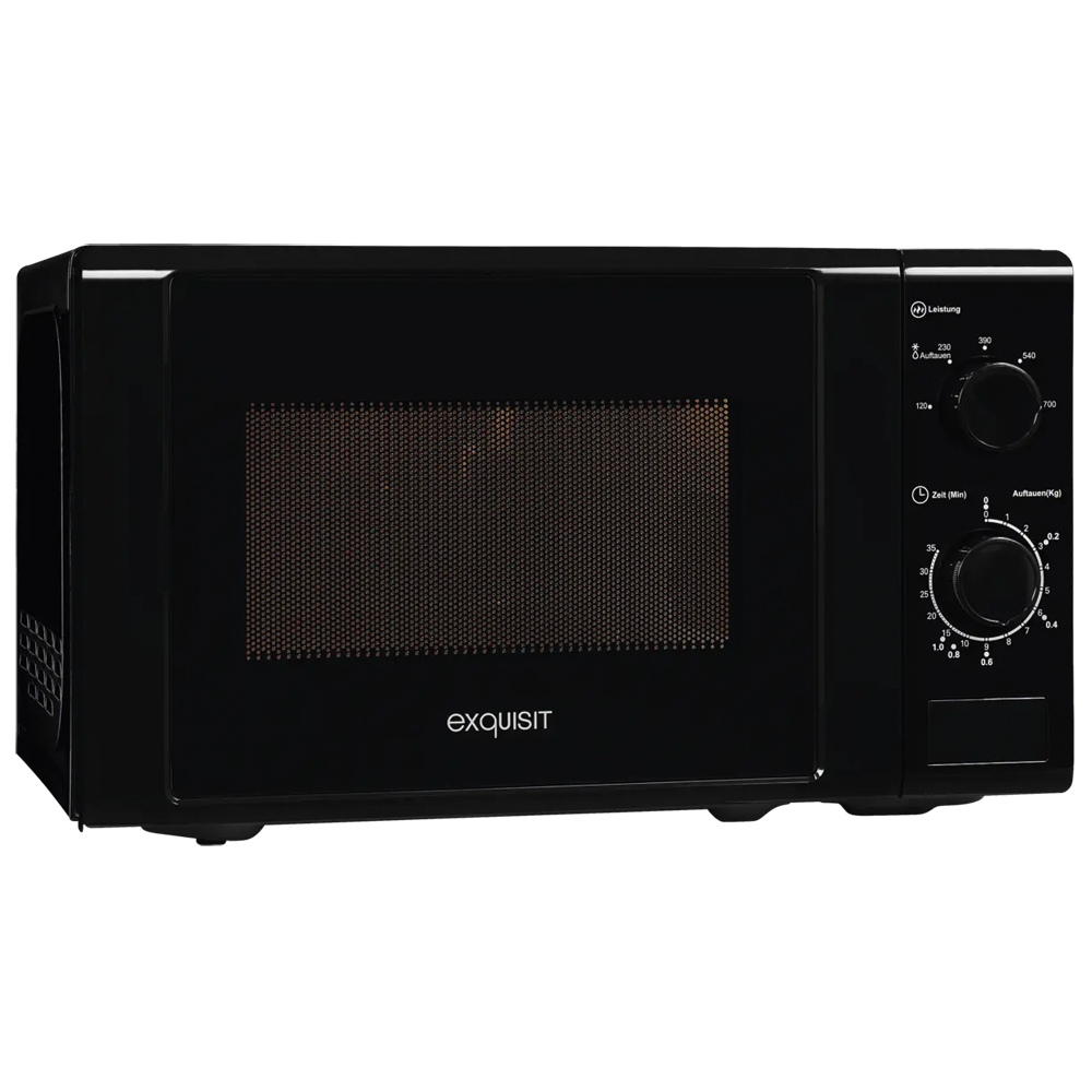 Mikrowelle,schwarz, 700W 285x440x346mm, 5 Leistungsstufen