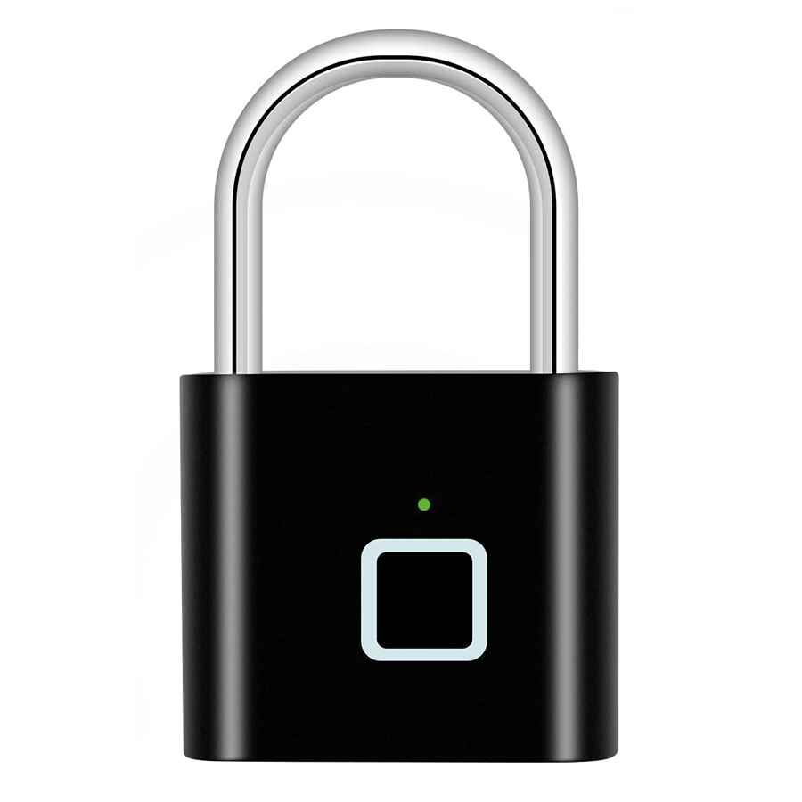 Fingerprint-Vorhangschloss 50mm Speicher für 10 Fingerabdrücke