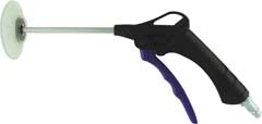 Ausblaspistole TURBO-SI,120mm,mit SI-Schirm,aus Kunstoff,Eurostecker