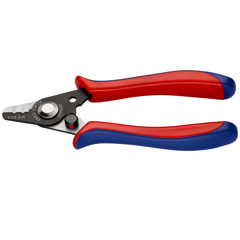 KNIPEX Abisolierzange für Glasfaserkabel brüniert, mit Kunststoff-Griffhüllen