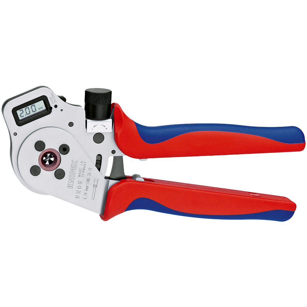 Vierdornpresszange 0,14-6mm², DG, Pos.- halter, mit Koffer