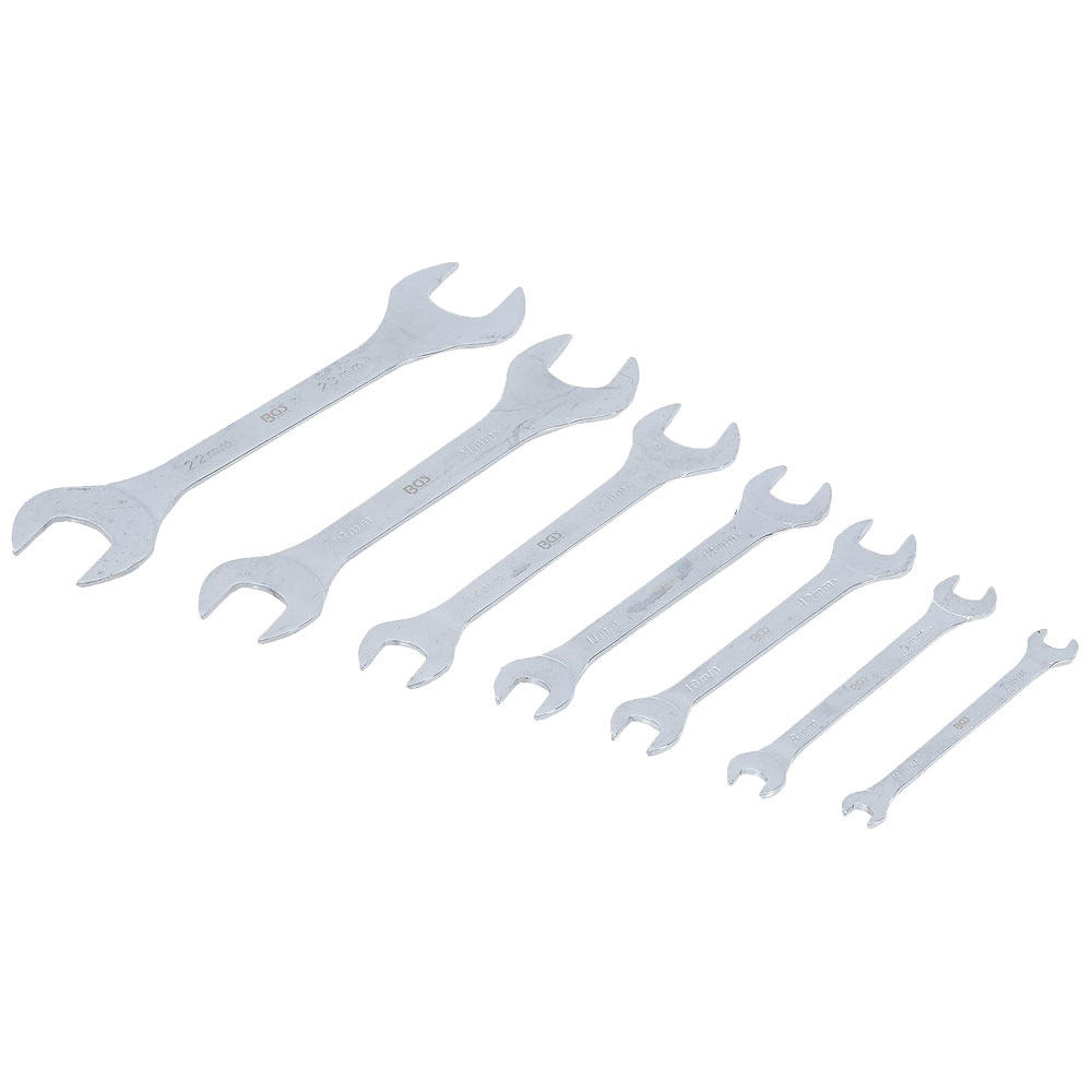 Dünnschlank-Gabelschlüssel-Satz 7-teilig 6x7-22x23mm,extra dünn