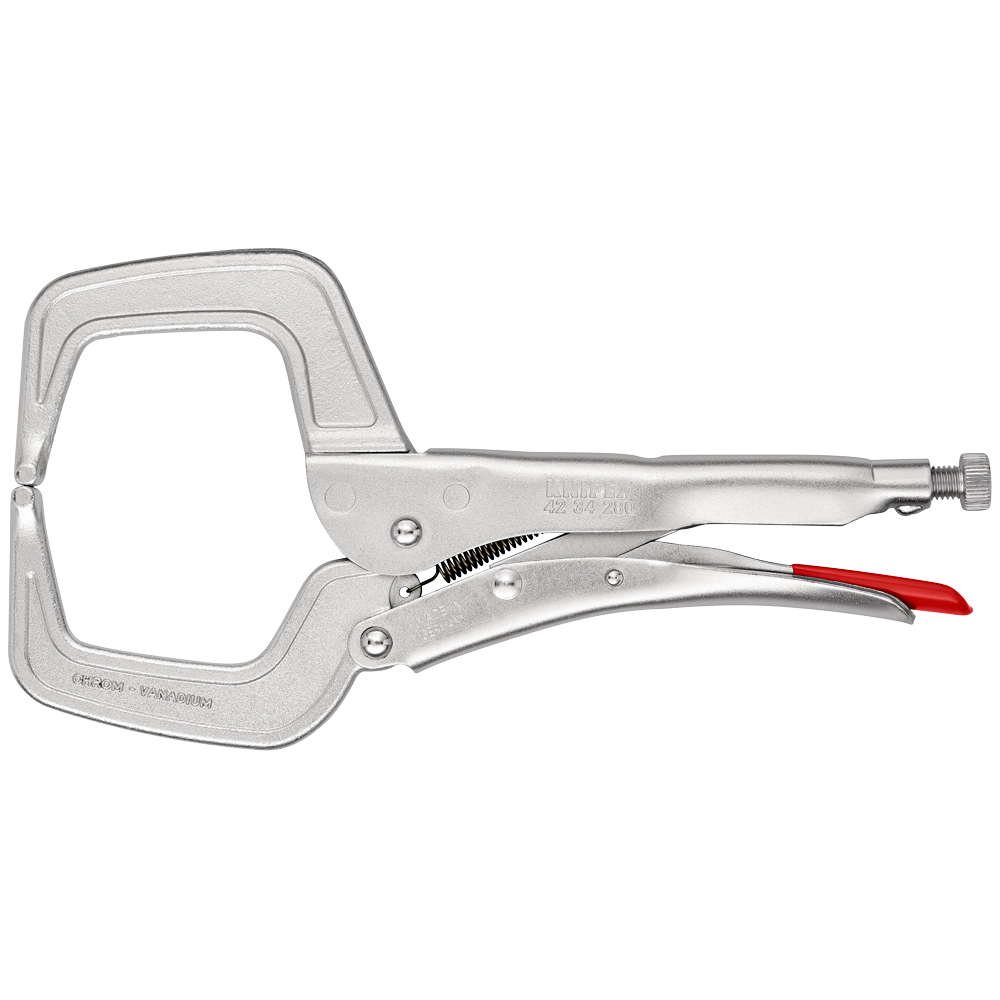 KNIPEX Schweiß-Gripzange, hohen Stegen vernickelt,  280 mm