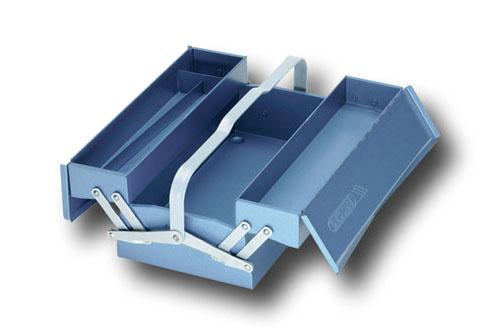 Werkzeugkasten, leer, 3 Fächer, 160x420x225 mm, 1263 L