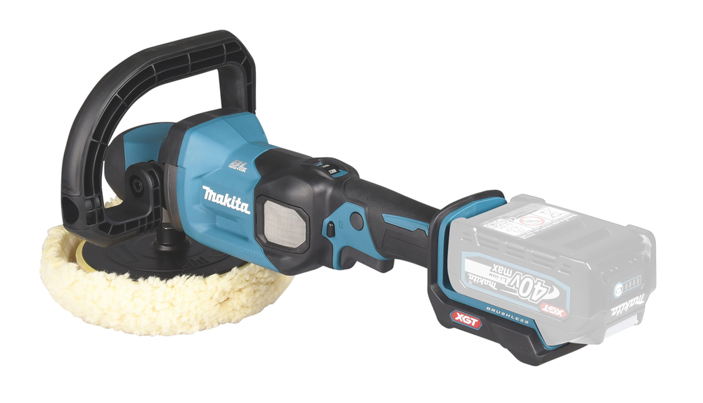 Akku-Polierschleifer MAKITA PV001GZ 40V Ø165mm,3,8kg ohne Akku,Koffer u. Ladeg.