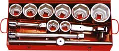 Stecknusskassette U612 1 ESI 46-80mm 12-teilig,Vanadium-USAG-Extra,Kassette
