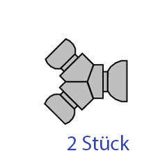 2 Stück Cobra-12mm Schnapp Y-Weibchen Y-Abzweiger,Schnapp-Anschl.Nr.8550-10