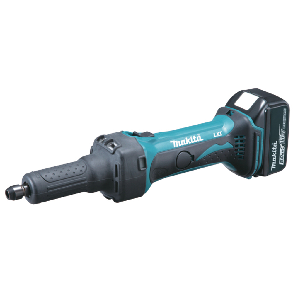 Akku-Geradeschleifer DGD800RTJ,18V 6mm Spannzange,2xAkku 5Ah,Ladegerät,Koffer