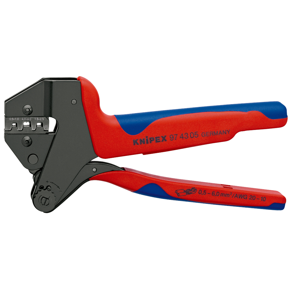 Crimp-Systemzange 200 mm, F-Crimp, für auswechselbare Crimpeinsätze