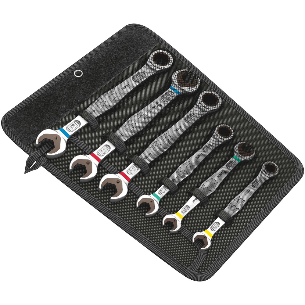Maul-Ringratschschlüssel-Satz WERA 6tlg. 10-19mm,in robuster Tasche