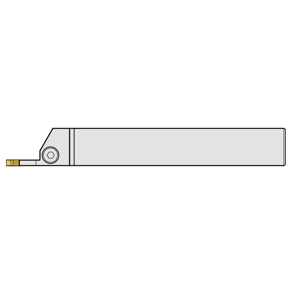 ASD-Klemmhalter für Stechplatte B=2, Schaft 16x16 x L=100, Plattengröße (CW): 3mm, Schafthöhe (H): 20mm