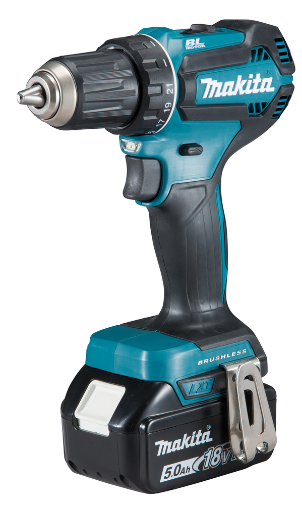 Akku-Bohrschrauber DDF485RTJ 18V/5Ah 13mm,0-1900Umin, 2Akkus, Ladeger.,Koffer