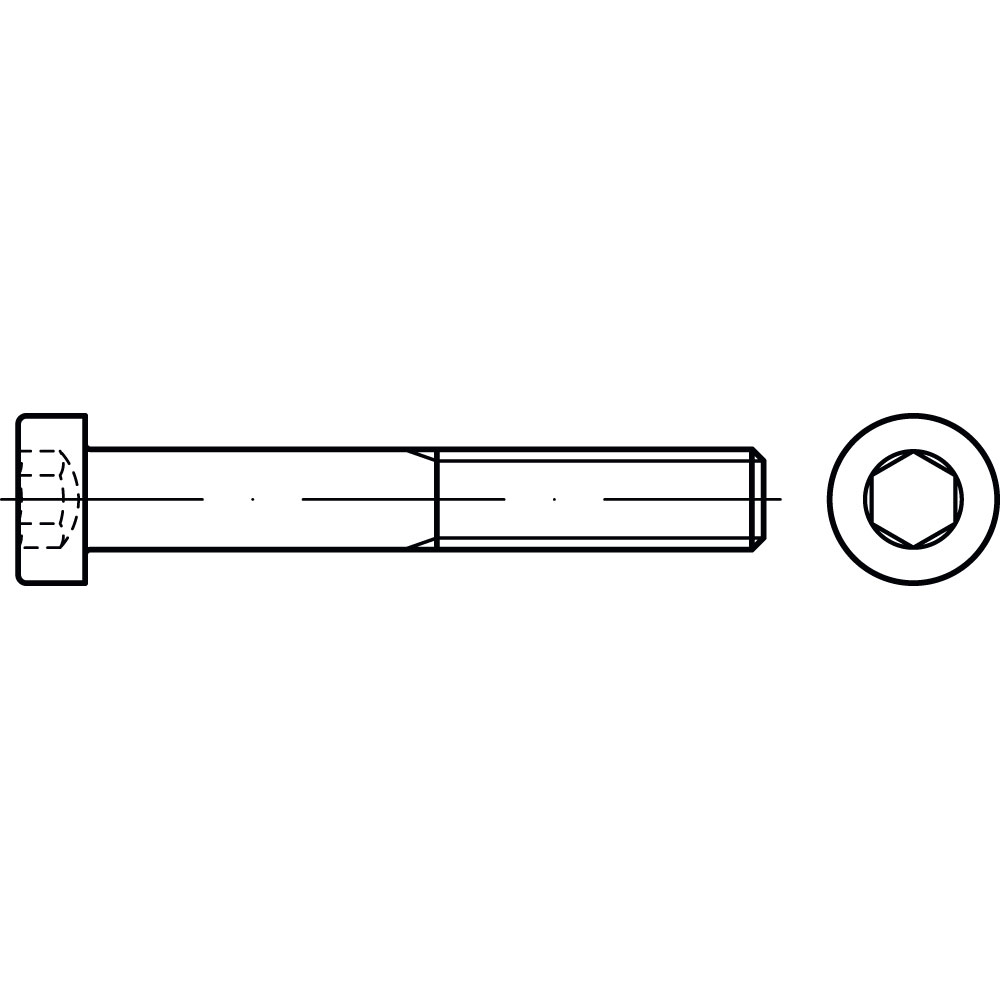 Zylinderschraube DIN 7984 8.8 BLANK UNVEREDELT INNENSECHSKANT