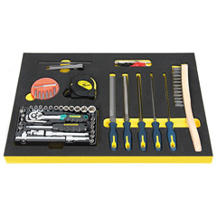 Schubladen-Werkzeugmodul Feilensatz PermaPor 495x330x35mm