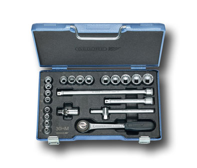 Steckschlüssel-Satz 3/8" 22-tlg UD-Profil 6-22 mm, D 30 HMU-3