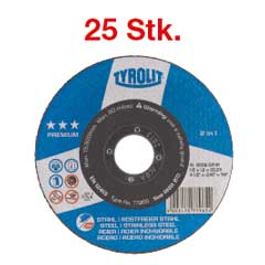 25 Stk.Trennscheiben PREMIUM 230x1,9mm A46Q-BFP,für Stahl/Inox,extra dünn