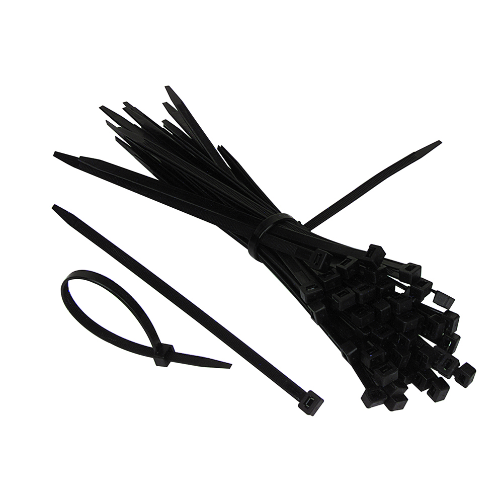 Kabelbinder-Satz 800-tlg.,schwarz 2,5- 7,5mm breit/100-360mm lang,ohne Zange