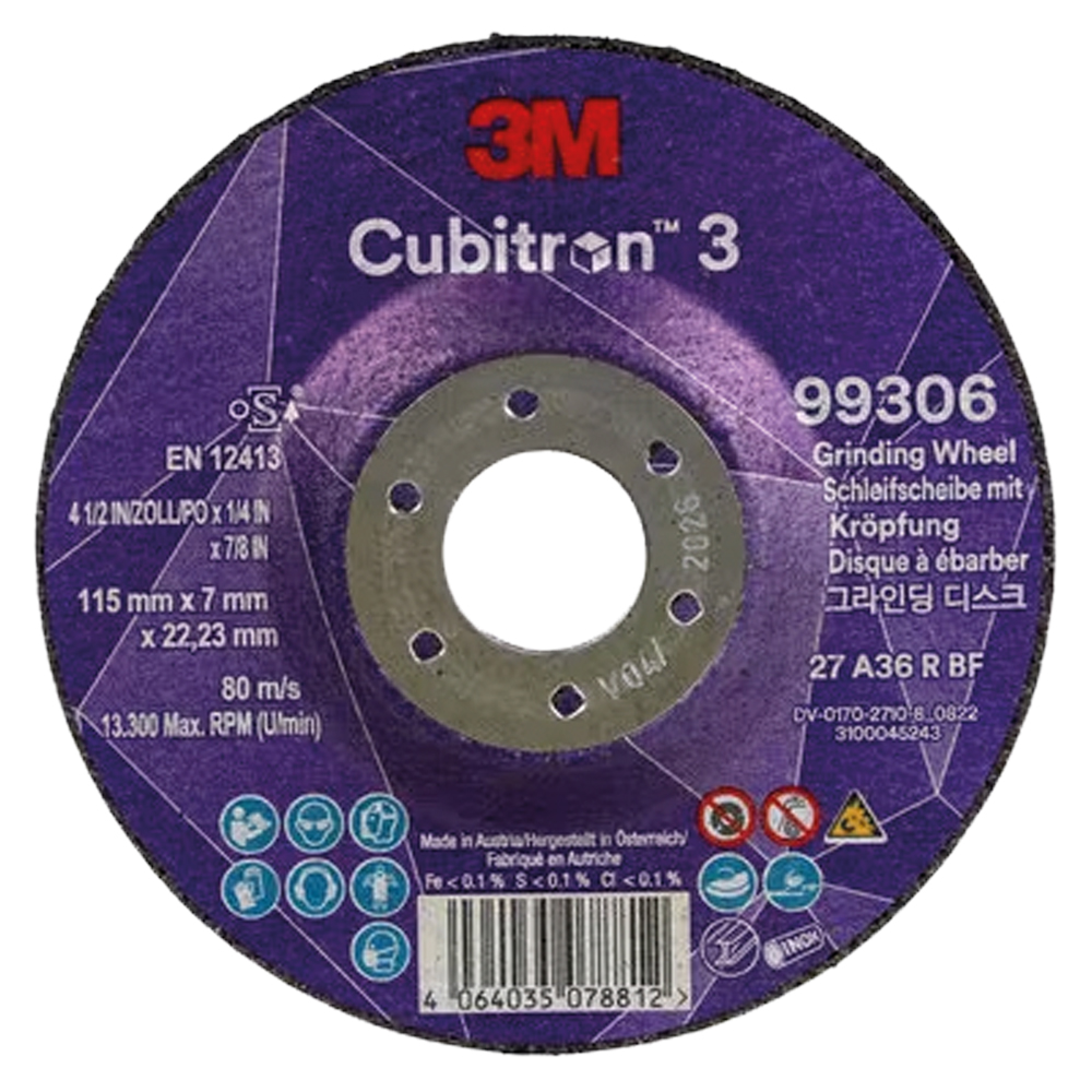 Schruppscheibe CUBITRON 3 x7mm Premium T27