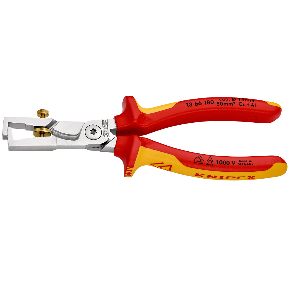 KNIPEX Kabelschere mit Abisolierfunktion