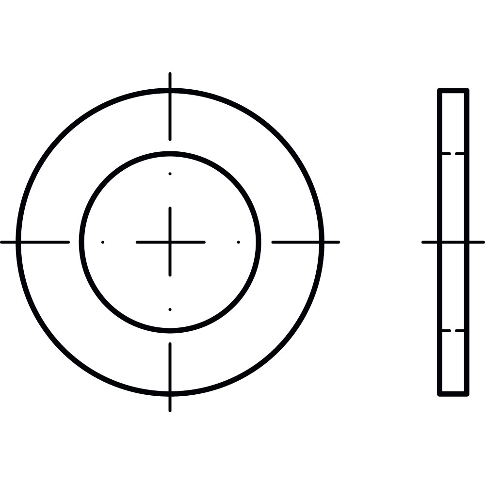Scheiben ISO 7092 A2 200HV ROSTBESTÄNDIG