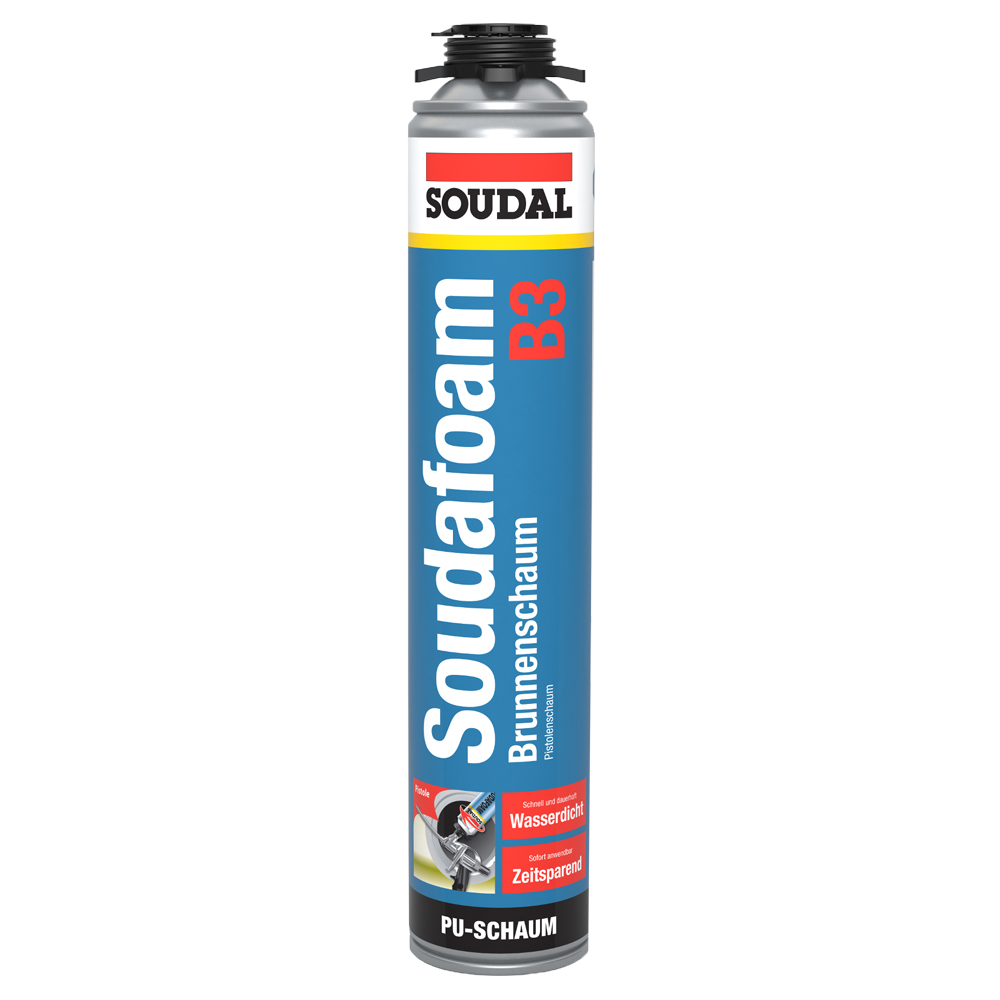 Brunnenschaum 1K,750ml,Dose,Bauklasse 3, einkomponentiger Montageschaum, Anwendung: mit Pistole