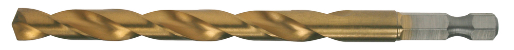 Spiralbohrer HSS-TIN; 6-Kant-Schaft, Aufnahme 1/4"-6,35mm, Durchmesser (D): 3,2mm