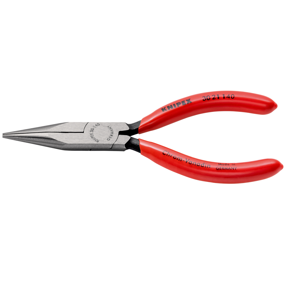 Langbeckz., flach-runde Backen,, schwarz atramentiert, poliert, KNIPEX, Gesamtlänge: 140mm