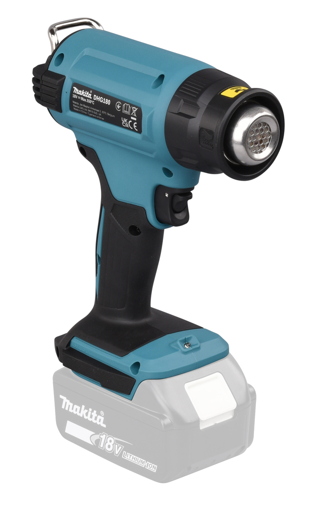 Akku-Heißluftgeb.MAKITA DHG180Z 18V max.550°,ohne Akku,Koffer u.Ladegerät
