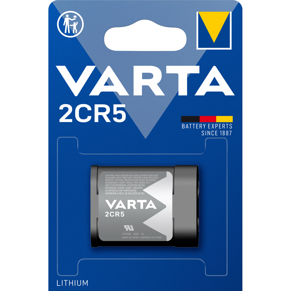 Batterie Li-Photo,2CR5/6V/1400mAh