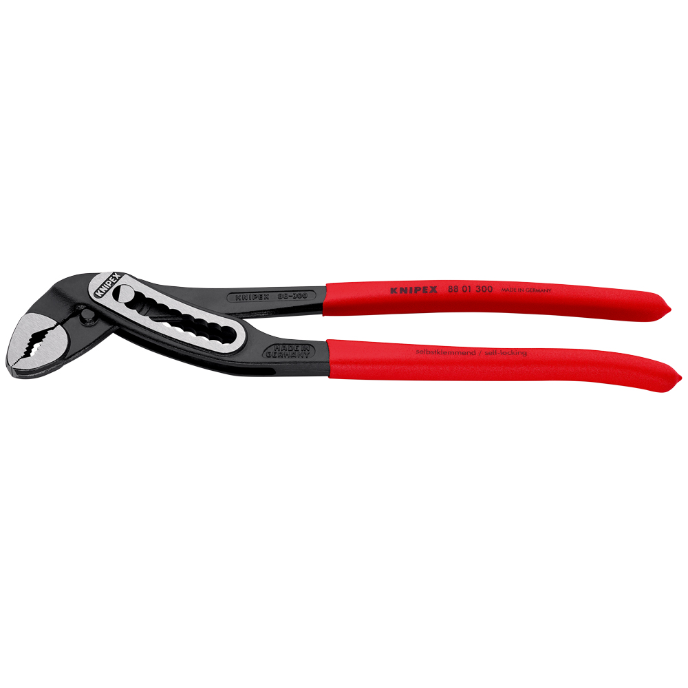 KNIPEX Alligator® 300 mm, PVC Griff, Wasserpumpenzange, schwarz atramentiert