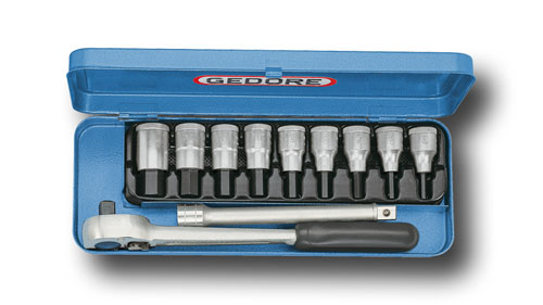 Schraubendreher-Satz 1/2" 11-tlg Innen-6-kt 5-17mm, IN 19 Q