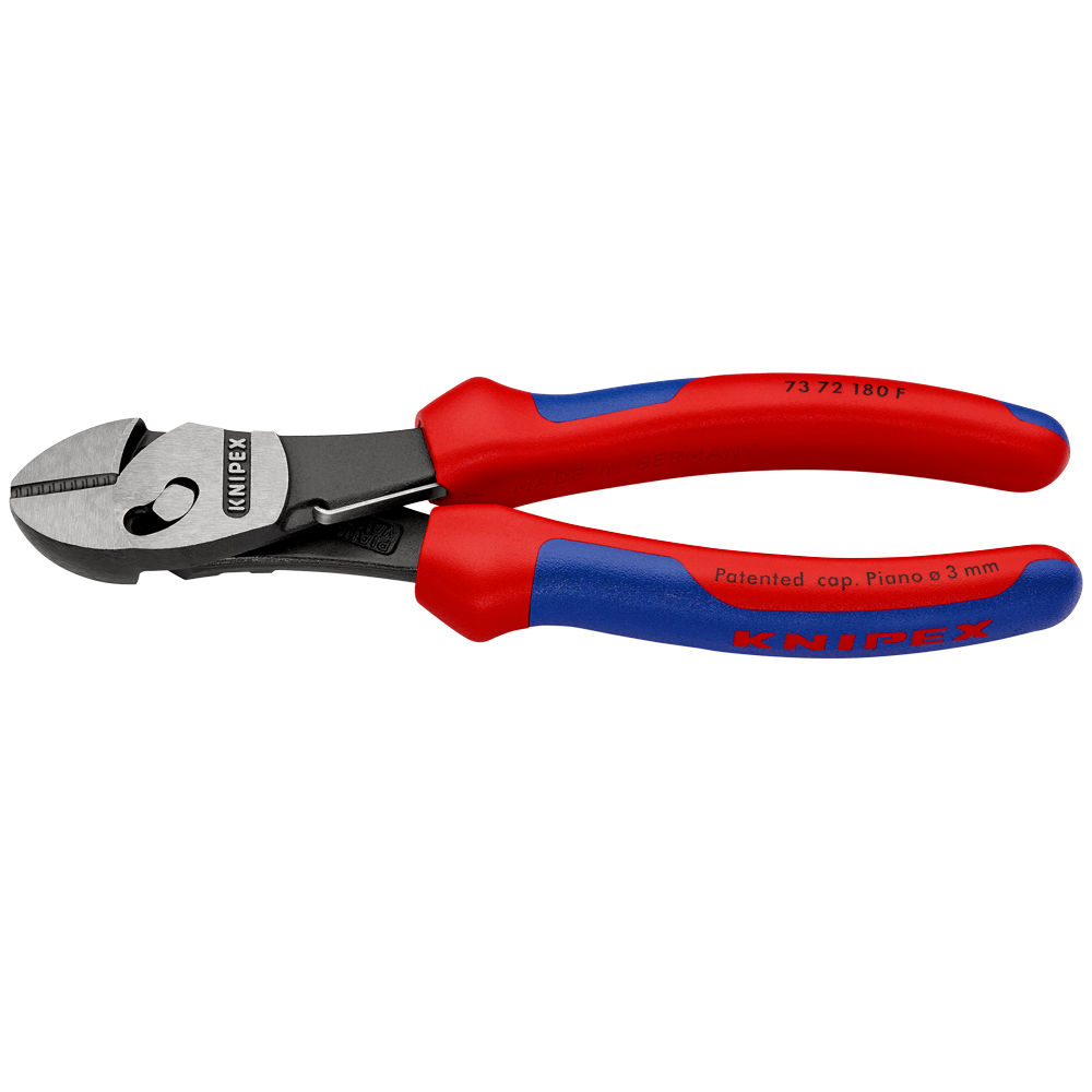 KNIPEX TwinForce® 180 mm, Öffnungsf.,MK- Hülle, Hochleistungs-Seitensch., poliert