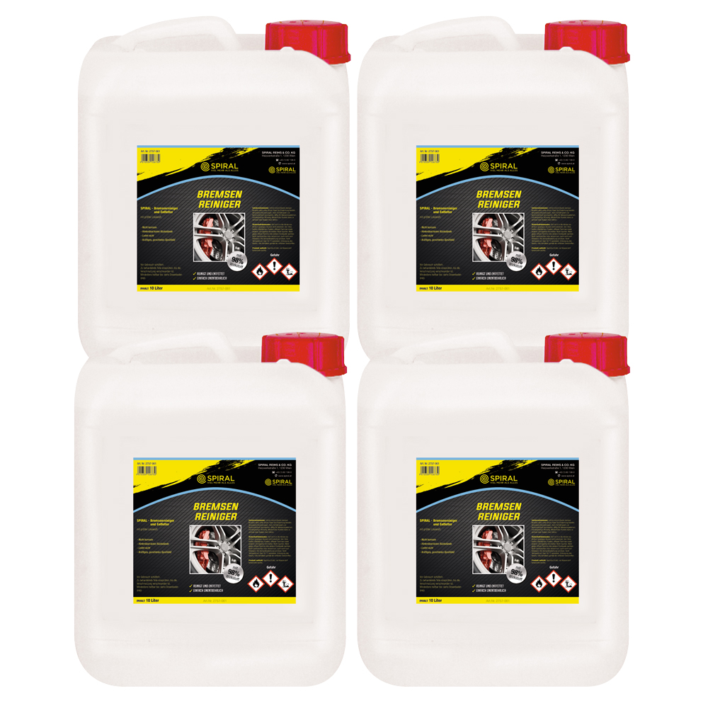 Bremsen/Kupplungsreiniger 4 x 10 Liter FCKW-u.CKW-frei,Aromatengehalt0-0,1%