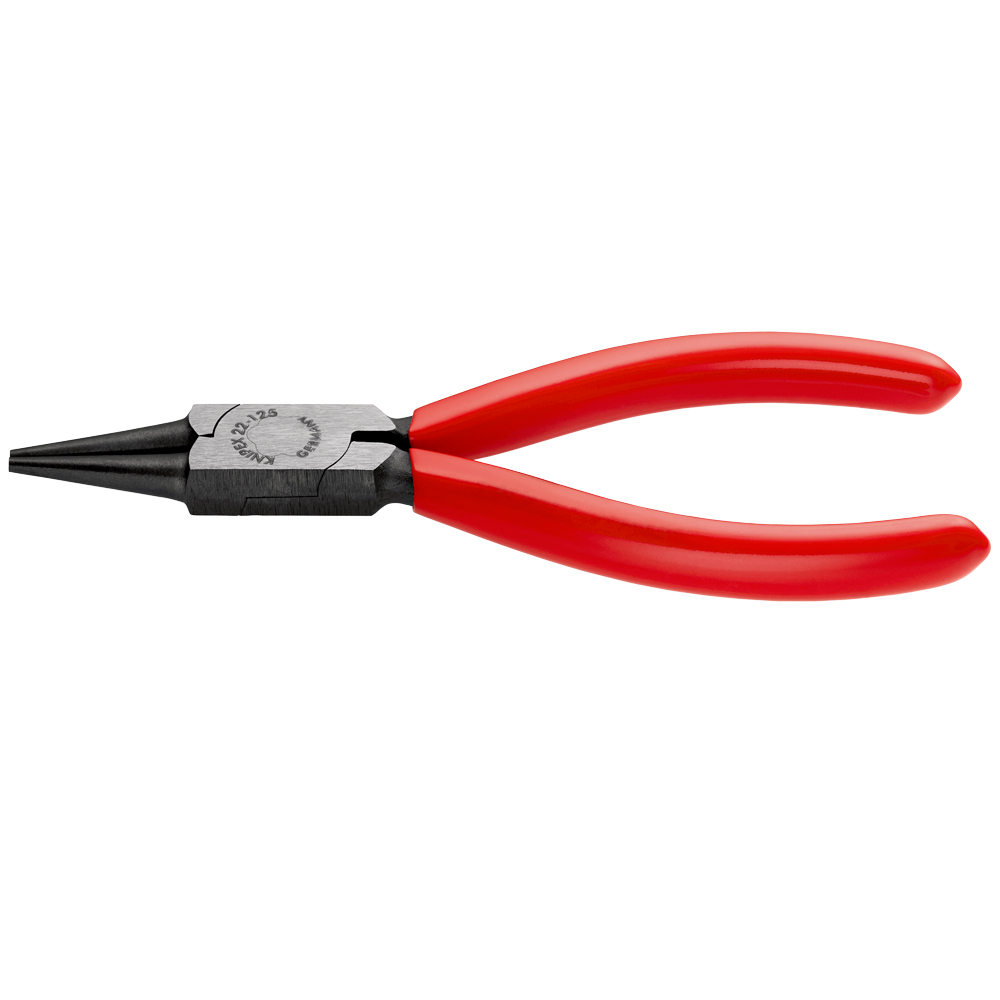 KNIPEX Rundzange 125 mm schwarz atramentiert, poliert