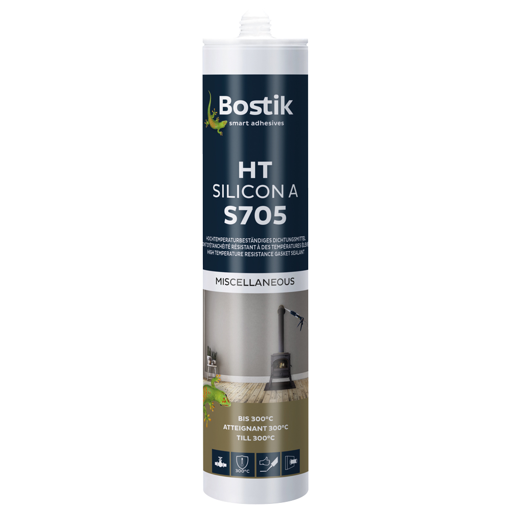 Neutral HT Silikon300ml, bis 250°C hitzebeständig, dauerelastisch, Farbe: rot, Behälterinhalt: 300ml