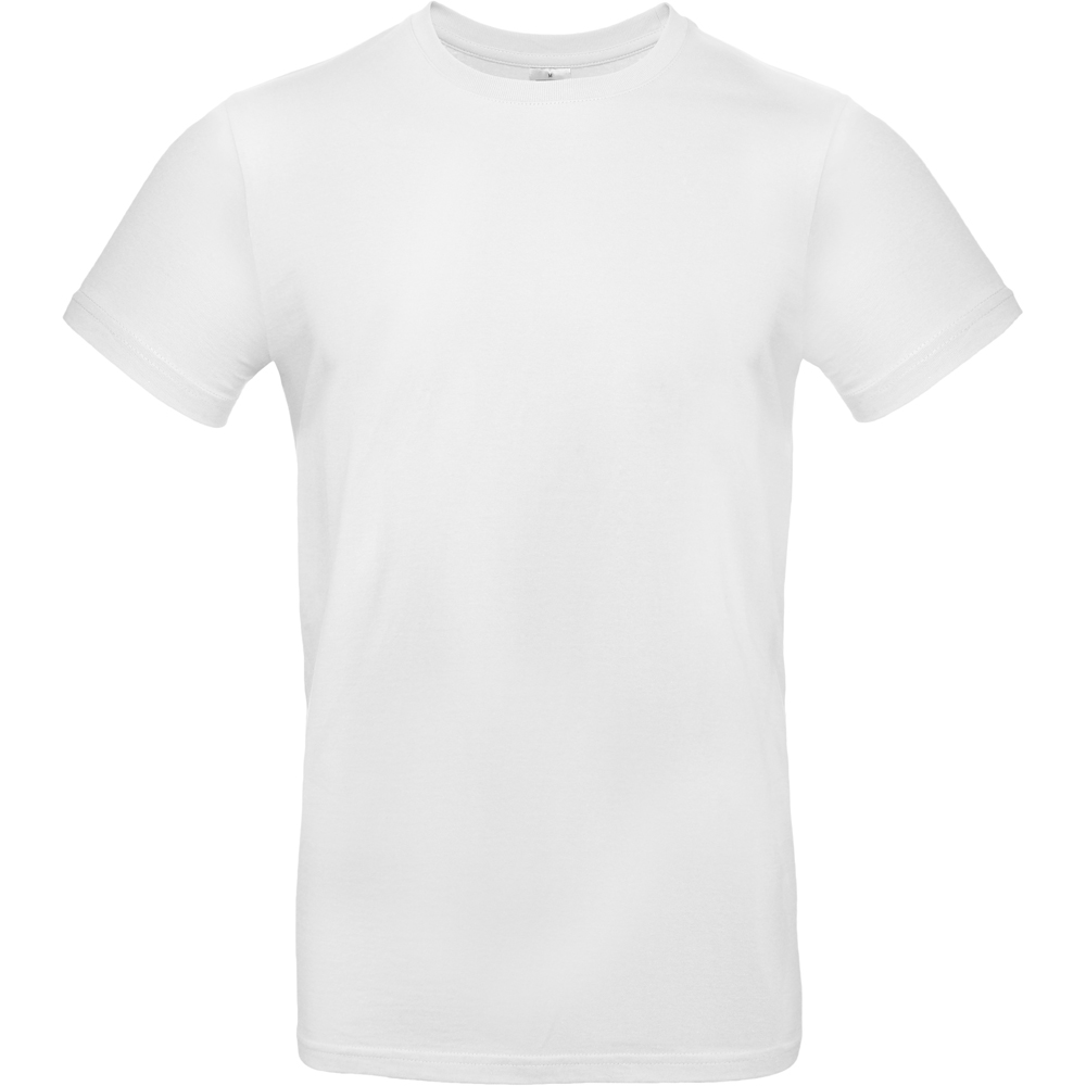 Heavy T-Shirt, 185g/m², 100%BW,Unisex, Rundhals, Farbe: weiß, Größe: S